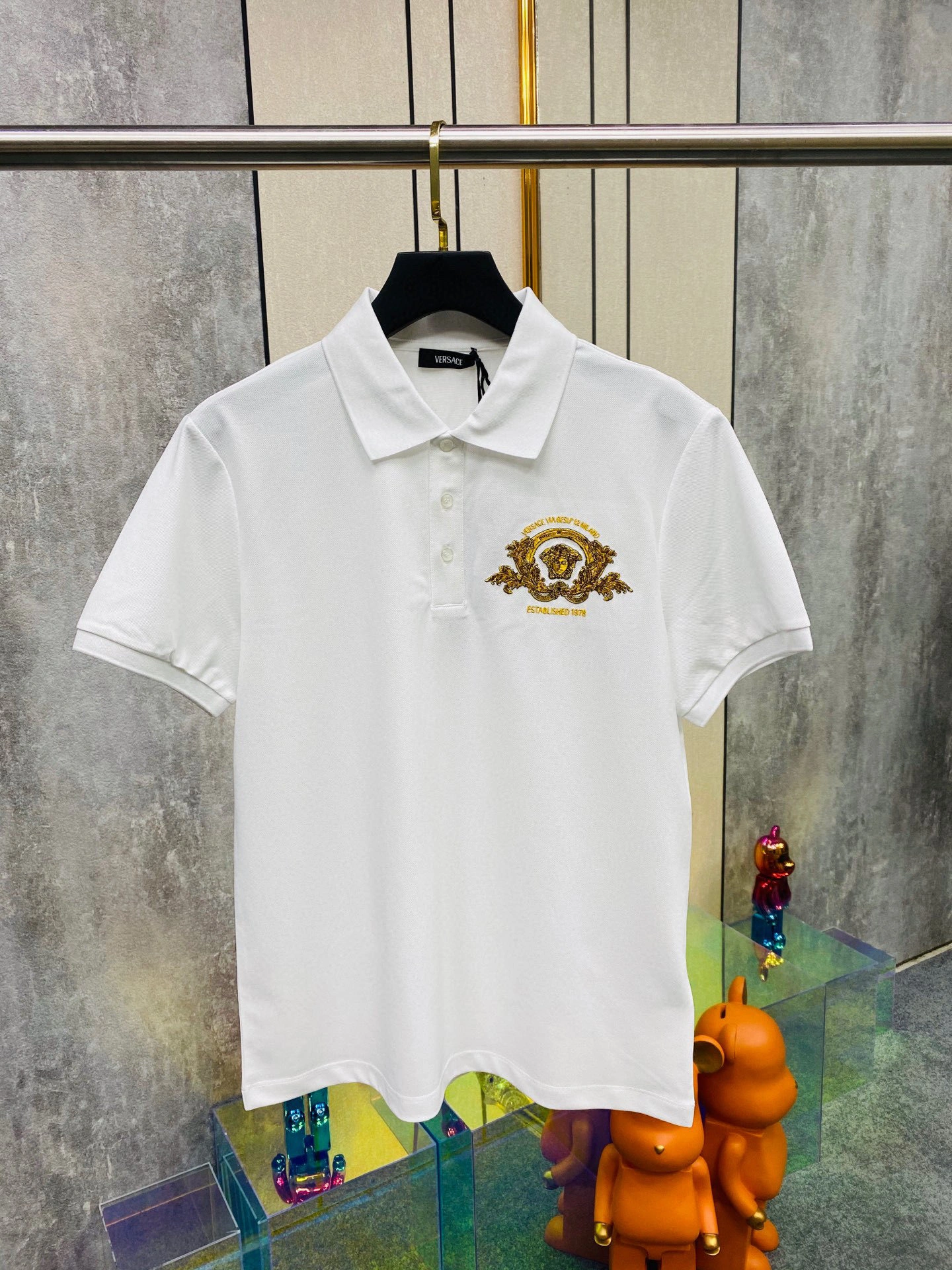 wg.luxury- V5rs135 embroiderymedusa POLO 2Colour item:E-F355B1658-2
